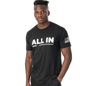 NWOT, Spartan Race 2019 Trifecta Season Pass Tee, Size Small